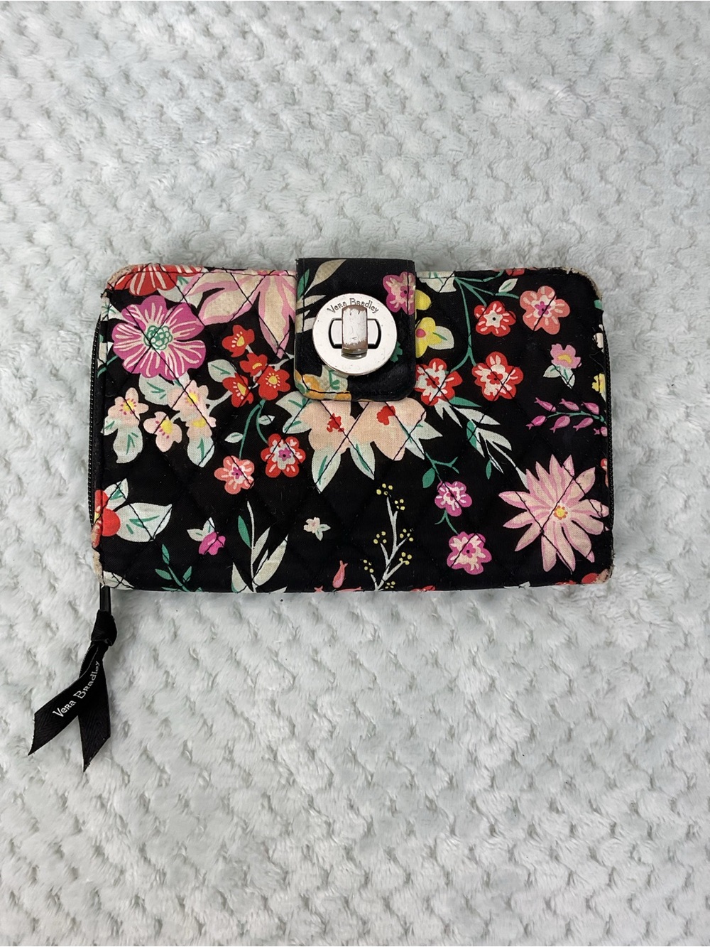 Vera Bradley Black Floral Wallet
